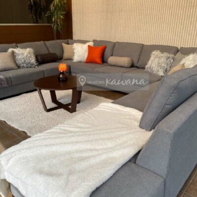 Grey modular living room set