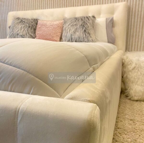 White Upholstered King Bed
