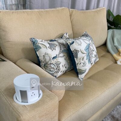 Armchair with wireless mobile phone charger