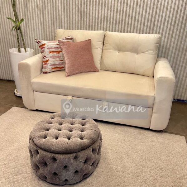 White armchair sofa bed