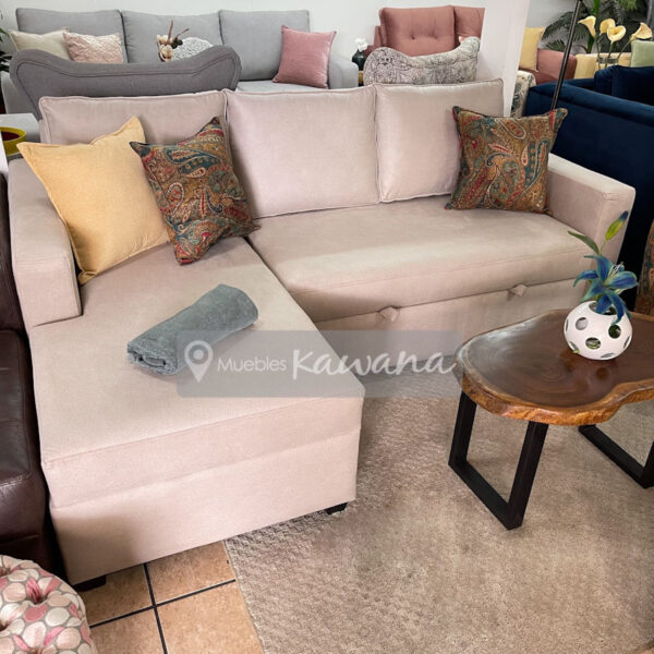 Armchair L-shaped sofa bed