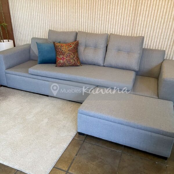 Sofa bed extra large light grey with reversible L