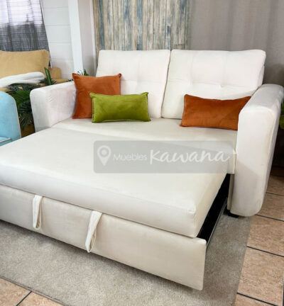 Velvet velvet white sofa bed