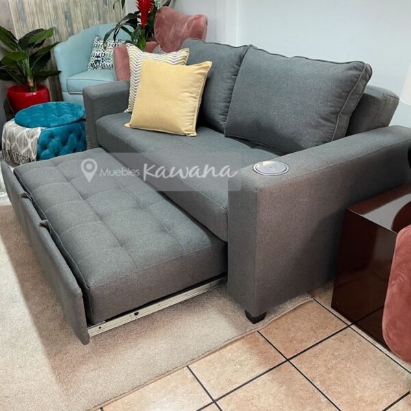 Armchair sofa bed with wireless charger