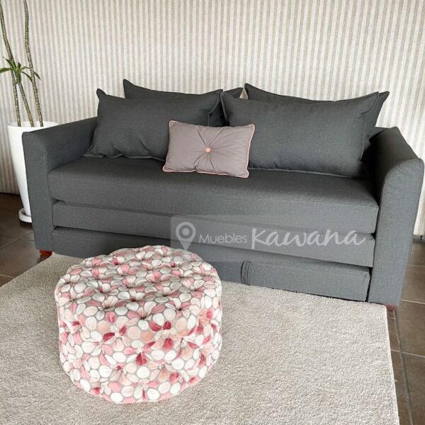 Waterproof double sofa bed armchair dark grey