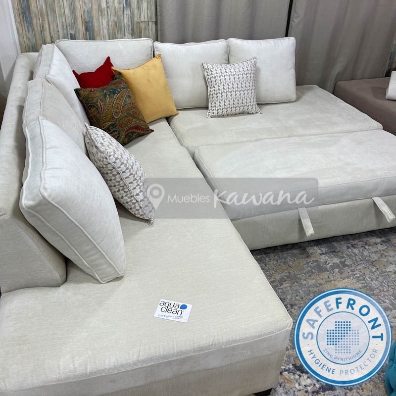 Sillón sofá cama Aquaclean Imperial 56 esquinero tipo gaveta con tecnología  Safe Front - Muebles Kawana Costa Rica
