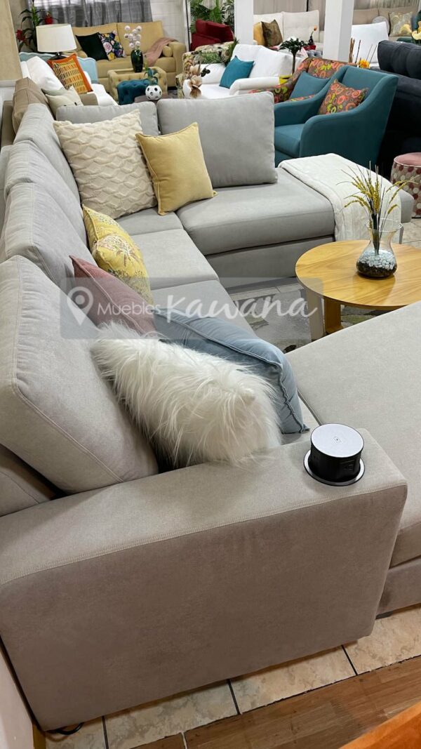 Modular corner wireless charger armchair