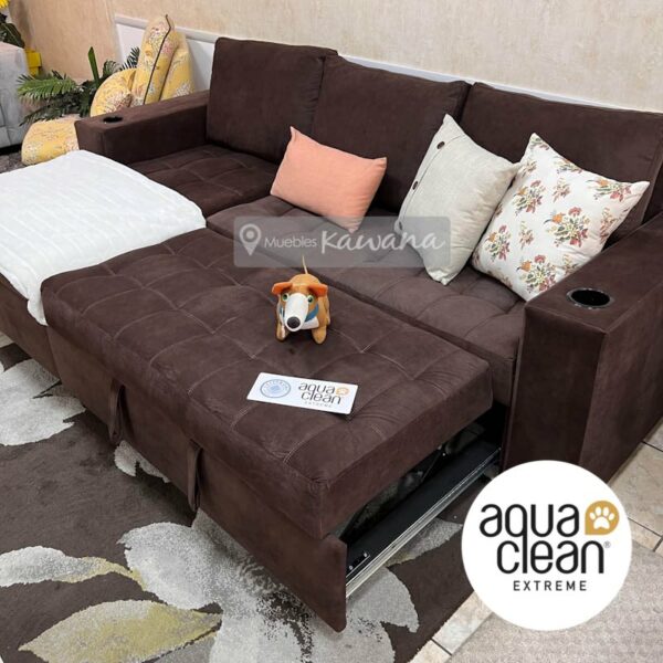Sillón sofa cama Aquaclean Daytona 72 brown Pet Friendly