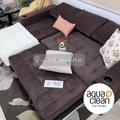 Aquaclean Daytona 72 brown Pet Friendly Sofa Bed Chair