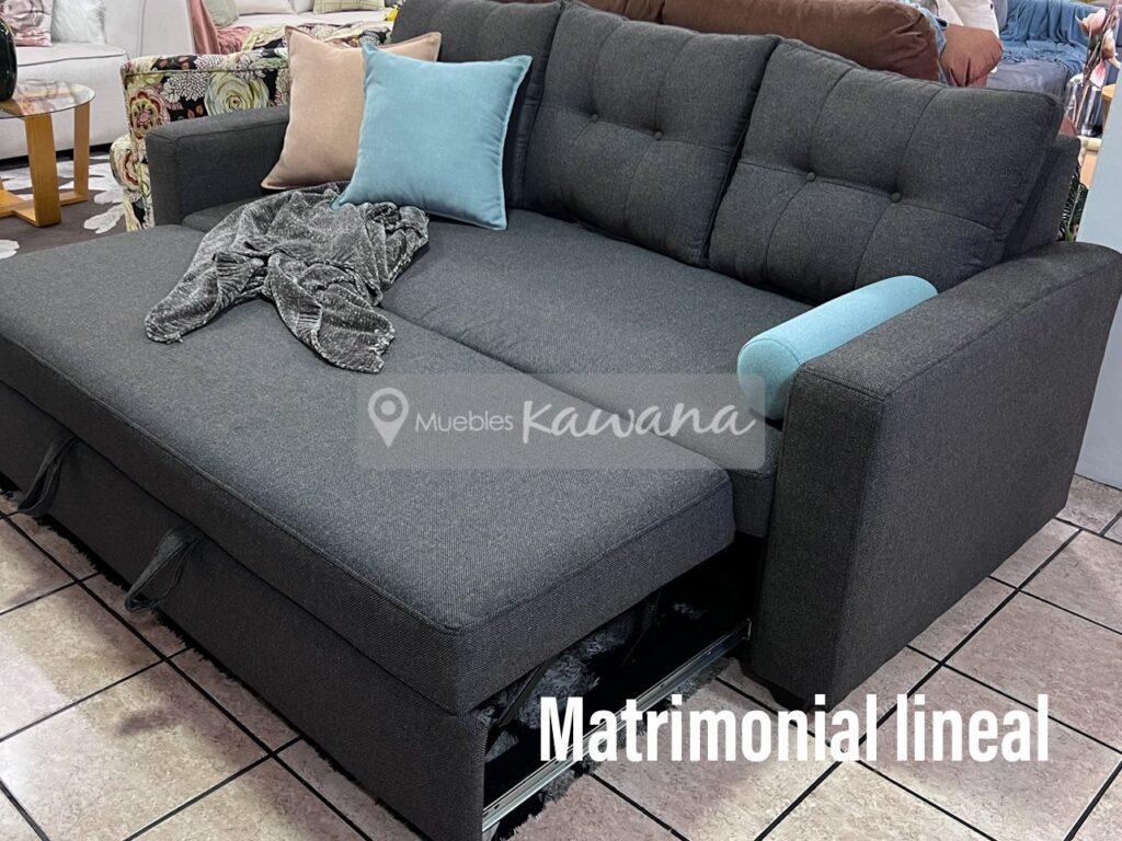Linear double sofa bed
