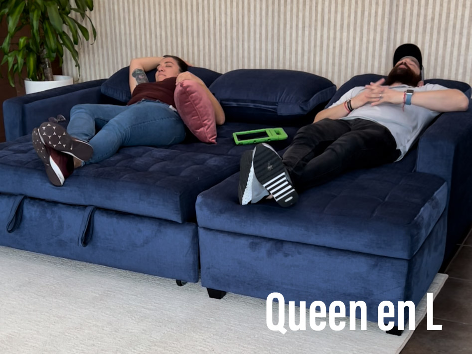L-shaped queen sofa bed