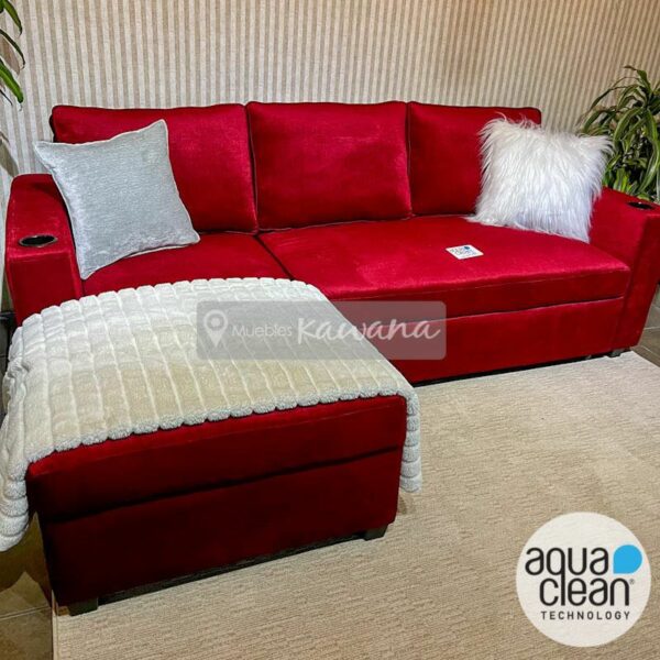 L-shaped double sofa bed trundle bed with Aquaclean Spirit 28 technology