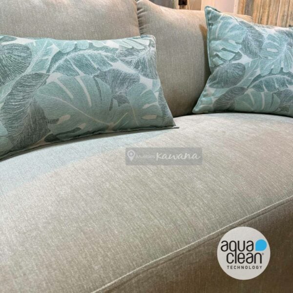 Sillón en L extra confortable con tecnología Aquaclean Imperial 51 beige y porta vasos 2,50m