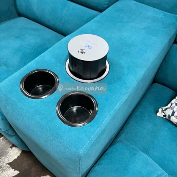 Sillón reclinable doble con cargador inalámbrico personalizado con tecnología Aquaclean Daytona 146 pet friendly