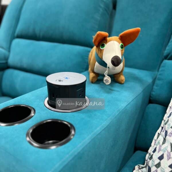 Sillón reclinable doble con cargador inalámbrico personalizado con tecnología Aquaclean Daytona 146 pet friendly