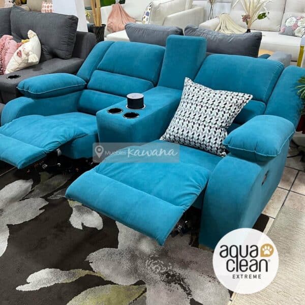 Sillón reclinable doble con cargador inalámbrico personalizado con tecnología Aquaclean Daytona 146 pet friendly