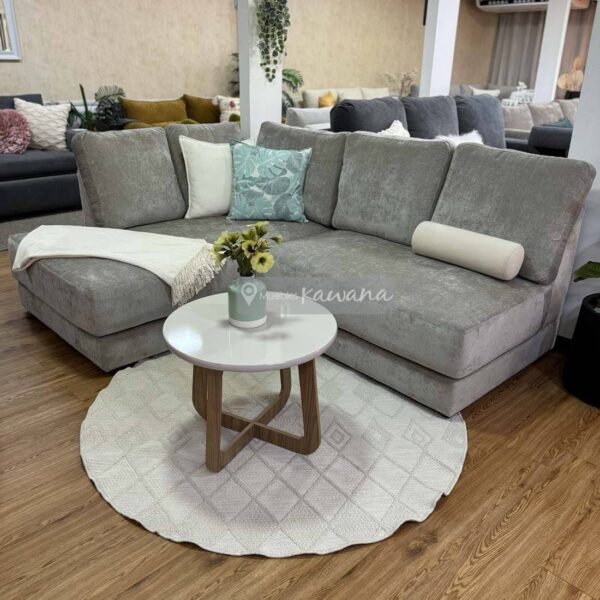 Juego de sala esquinero personalizado en lino sin brazos extra confortable 2,20m