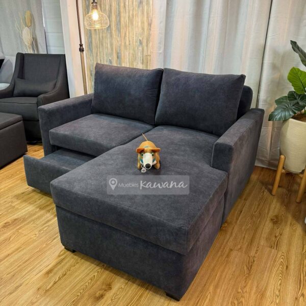 Sofá cama matrimonial en L retráctil con tecnología Aquaclean Marina 117 pet friendly 1,70m