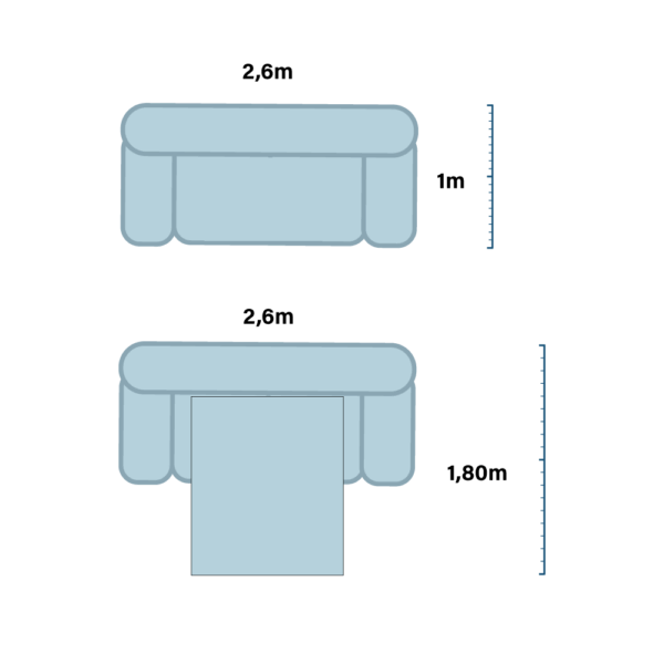 Sofa cama queen americano