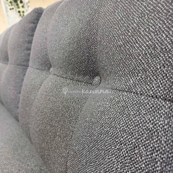 Sofá cama queen americano lineal sin brazos en lino gris medio 2,1m