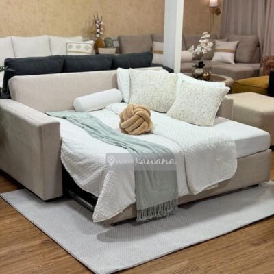 Sofá cama matrimonial beige