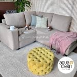 Juego de sala con diván personalizado con cargador inalámbrico blanco pet friendly tecnología aquaclean daytona 139