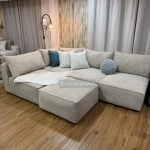 Sofá seccional modular lounge beige
